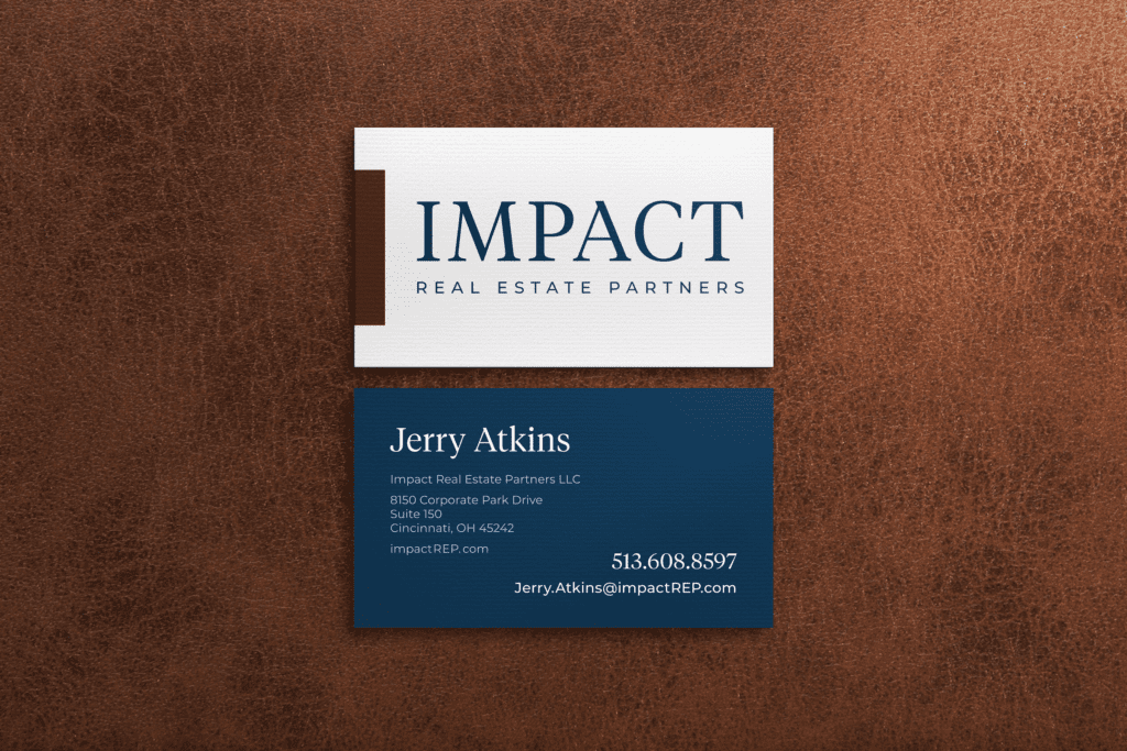 Impact Real Estate Partners Luxury Business Card Design